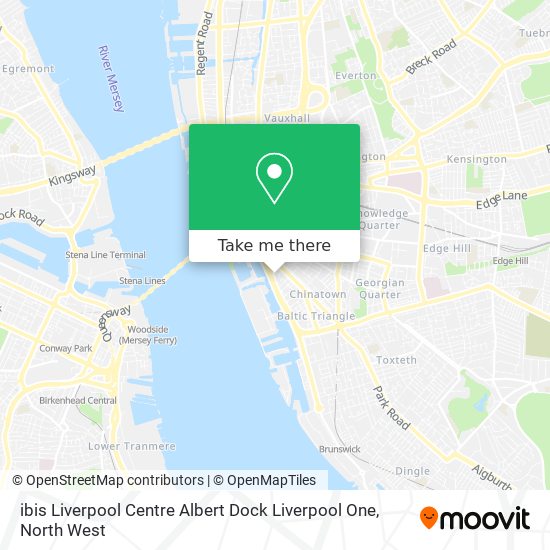 ibis Liverpool Centre Albert Dock Liverpool One map