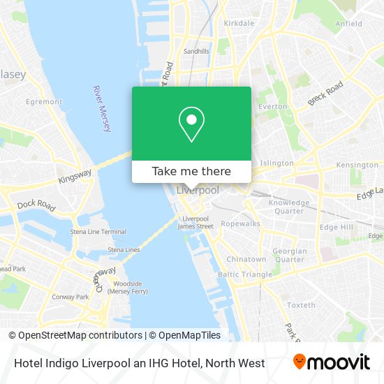 Hotel Indigo Liverpool an IHG Hotel map