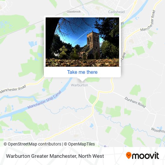 Warburton Greater Manchester map