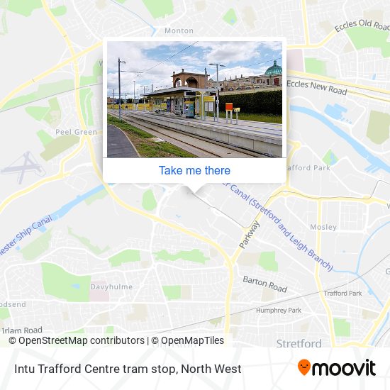 Intu Trafford Centre tram stop map