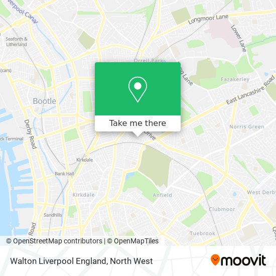 Walton Liverpool England map