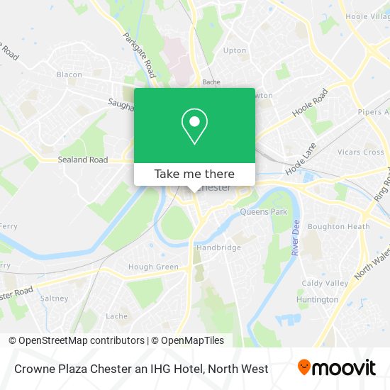Crowne Plaza Chester an IHG Hotel map