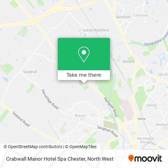 Crabwall Manor Hotel Spa Chester map