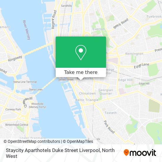 Staycity Aparthotels Duke Street Liverpool map