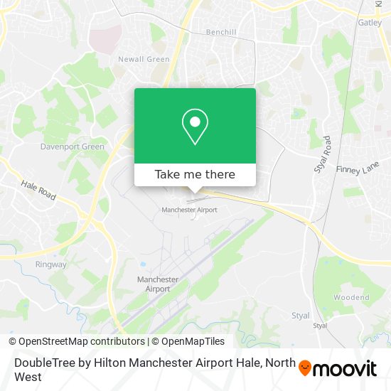 DoubleTree by Hilton Manchester Airport Hale map