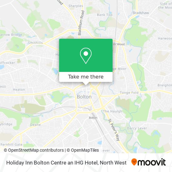 Holiday Inn Bolton Centre an IHG Hotel map