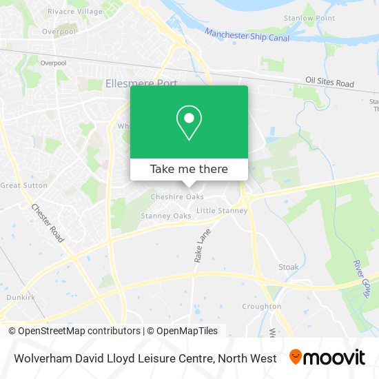 Wolverham David Lloyd Leisure Centre map
