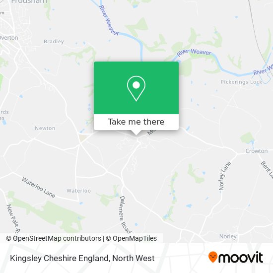 Kingsley Cheshire England map