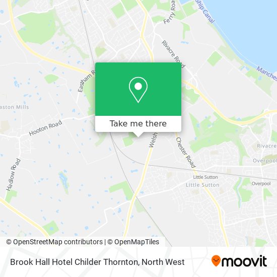 Brook Hall Hotel Childer Thornton map