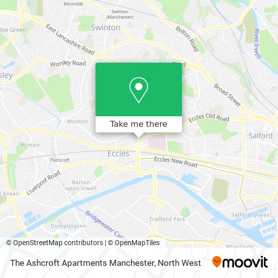 The Ashcroft Apartments Manchester map