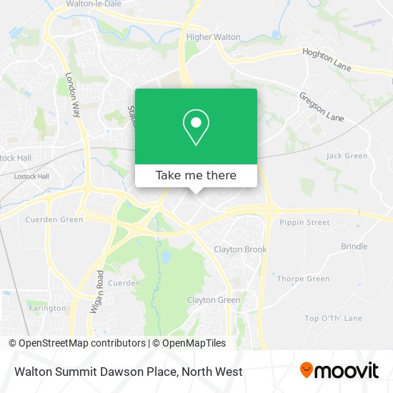 Walton Summit Dawson Place map