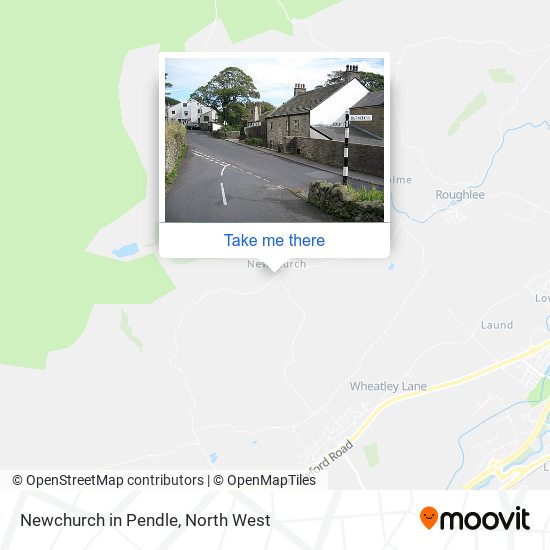 Newchurch in Pendle map