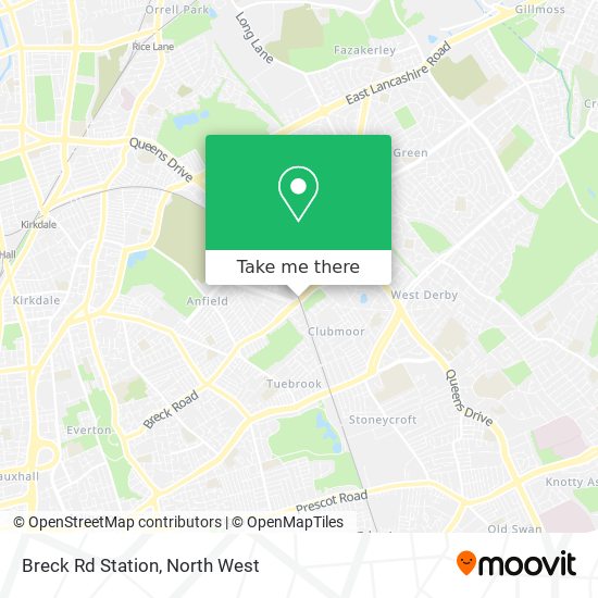 Breck Rd Station map