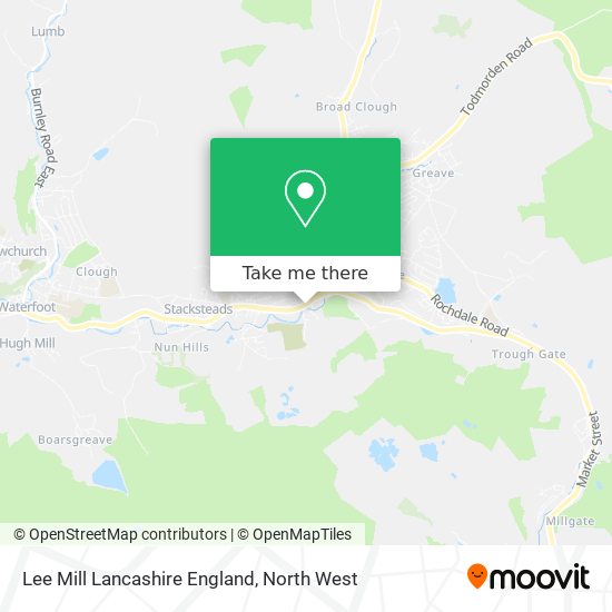 Lee Mill Lancashire England map