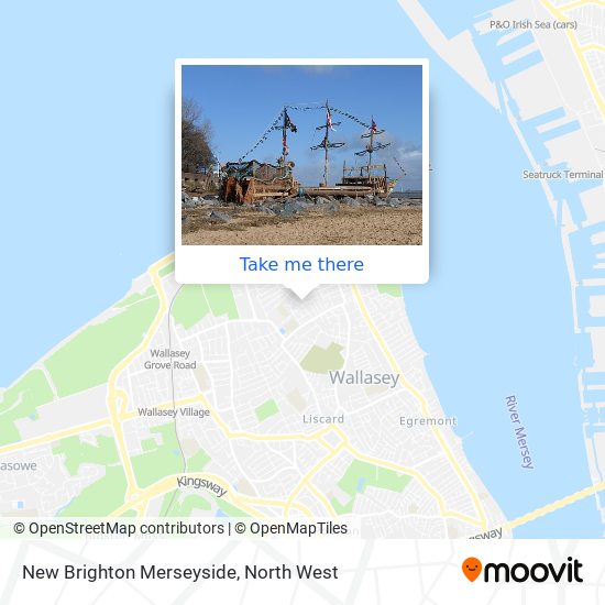 New Brighton Merseyside map