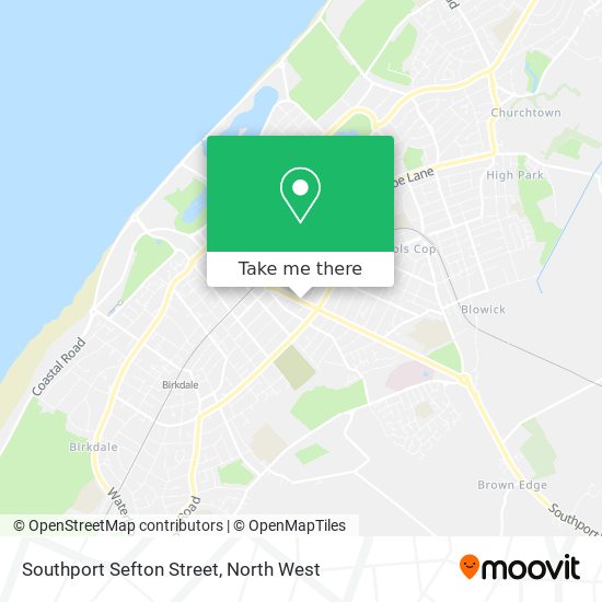 Southport Sefton Street map