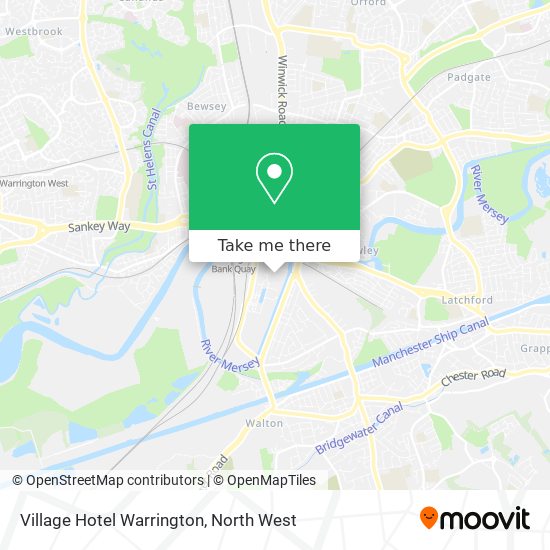 Village Hotel Warrington map