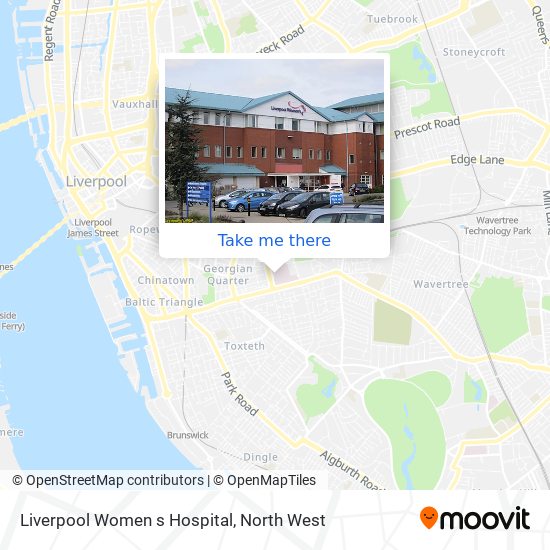 Liverpool Women s Hospital map