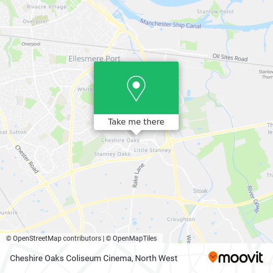 Cheshire Oaks Coliseum Cinema map
