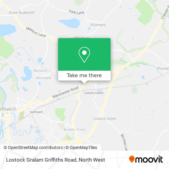 Lostock Gralam Griffiths Road map