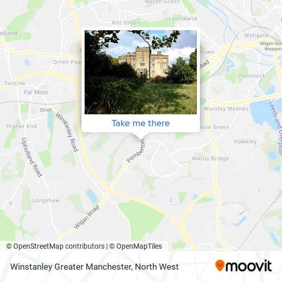 Winstanley Greater Manchester map