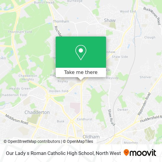 Our Lady s Roman Catholic High School map