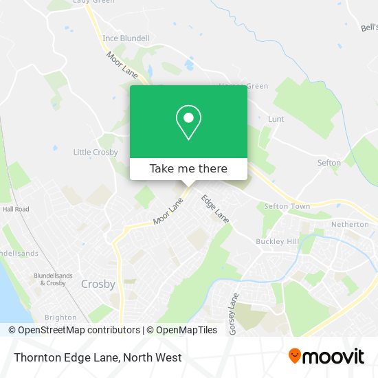 Thornton Edge Lane map