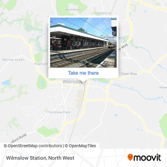 Wilmslow Station map