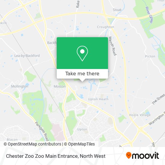 Chester Zoo Zoo Main Entrance map