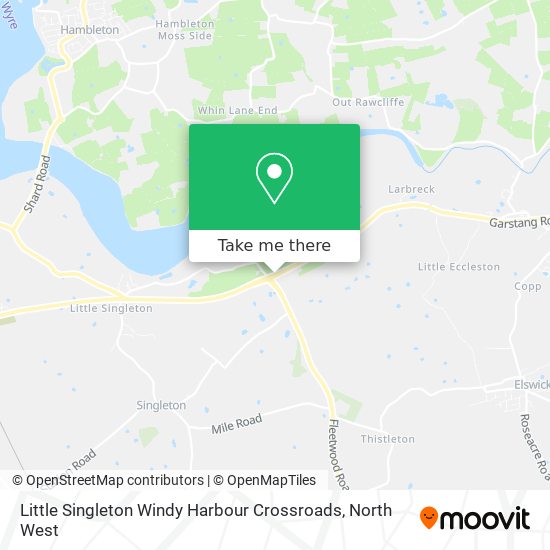 Little Singleton Windy Harbour Crossroads map