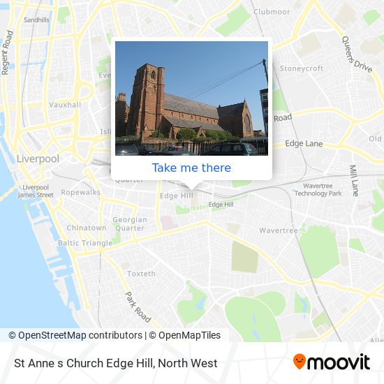St Anne s Church Edge Hill map