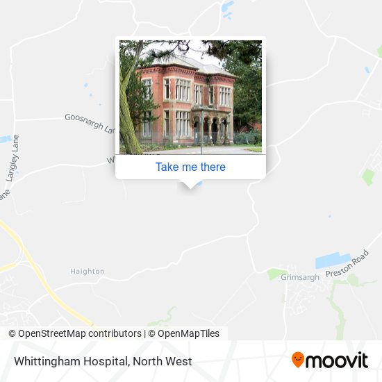 Whittingham Hospital map