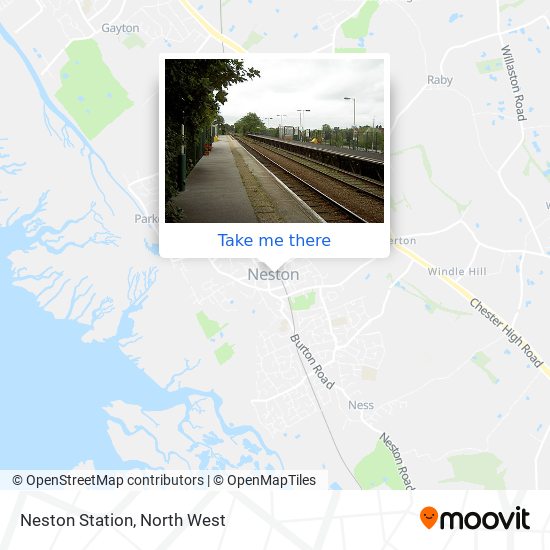 Neston Station map