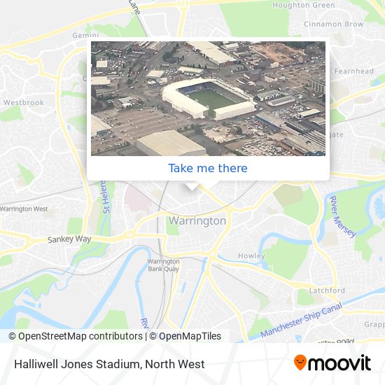 Halliwell Jones Stadium map