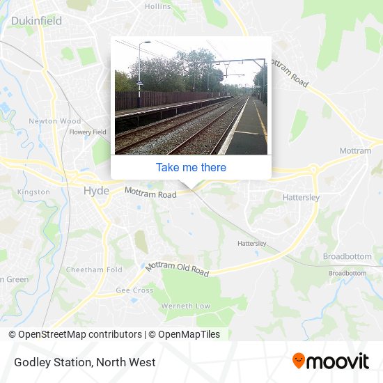 Godley Station map