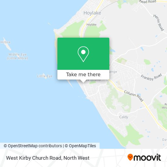 West Kirby Church Road map