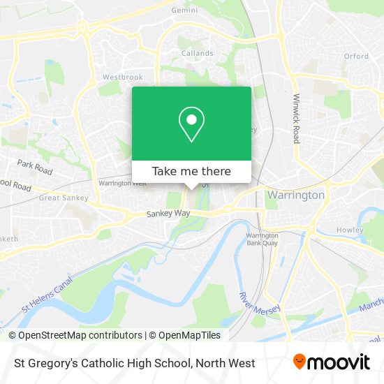 St Gregory's Catholic High School map