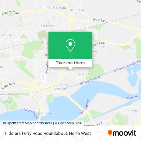 Fiddlers Ferry Road Roundabout map