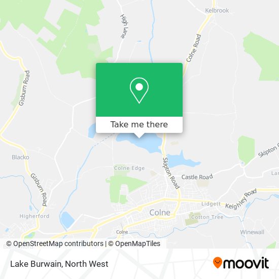 Lake Burwain map