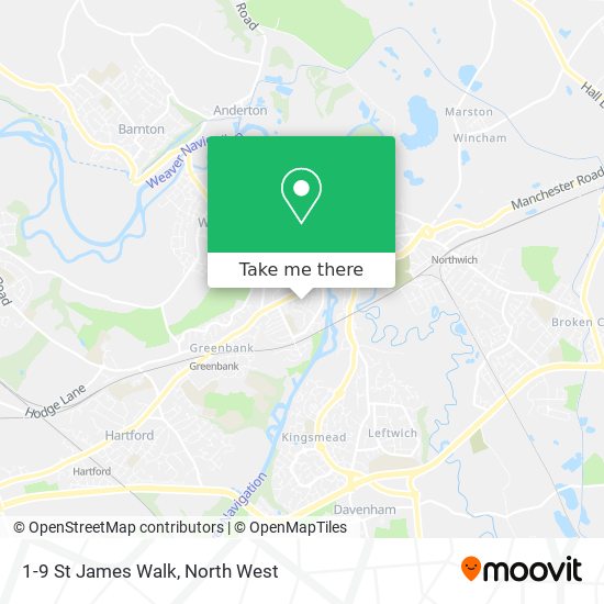 1-9 St James Walk map