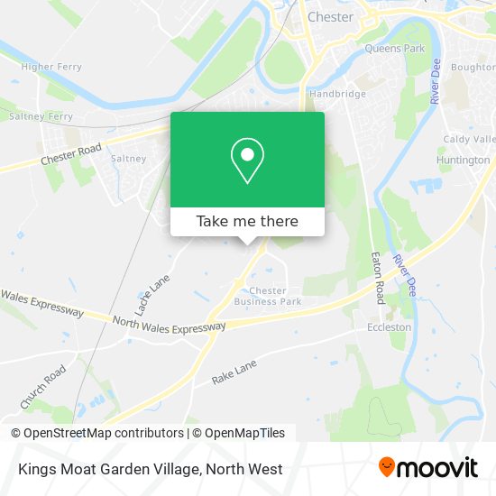 Kings Moat Garden Village map