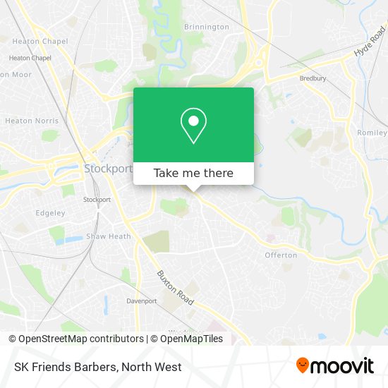 SK Friends Barbers map