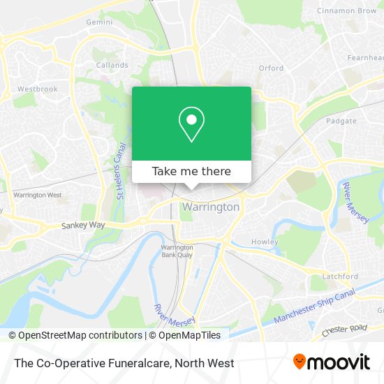 The Co-Operative Funeralcare map