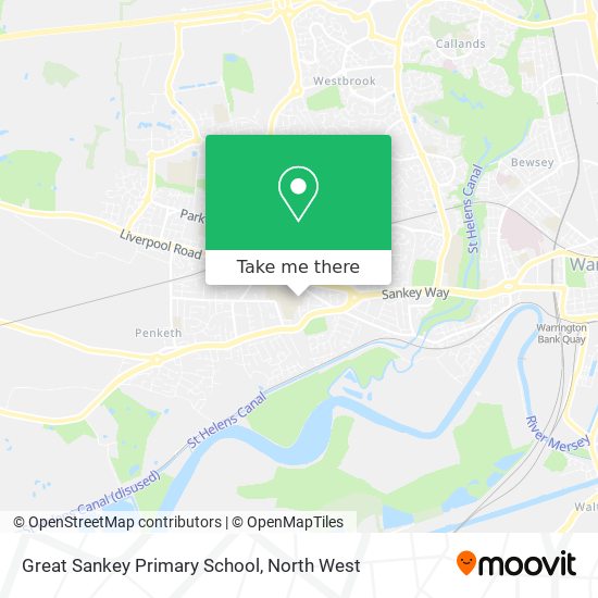 Great Sankey Primary School map