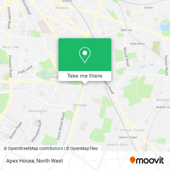 Apex House map