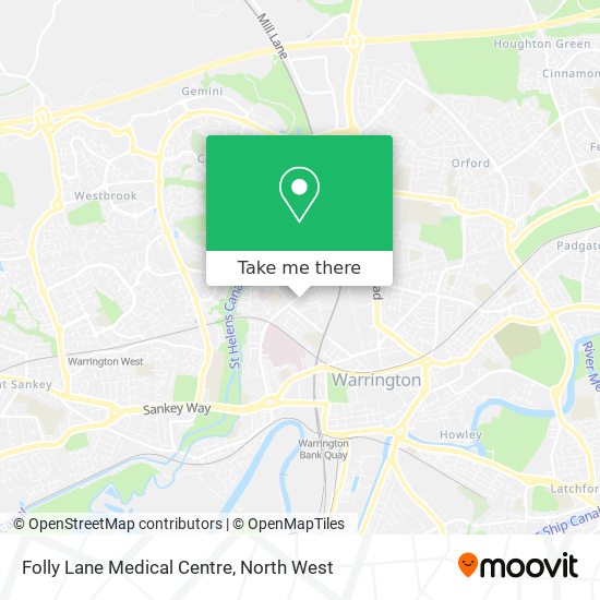 Folly Lane Medical Centre map