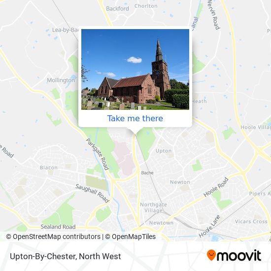 Upton-By-Chester map