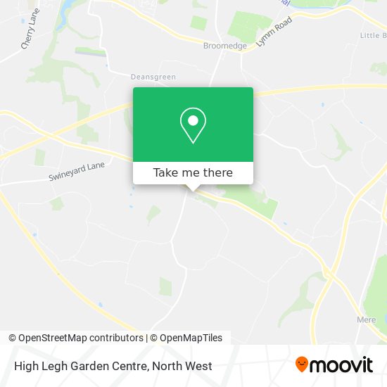 High Legh Garden Centre map