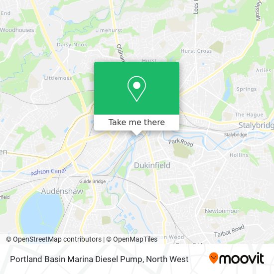 Portland Basin Marina Diesel Pump map