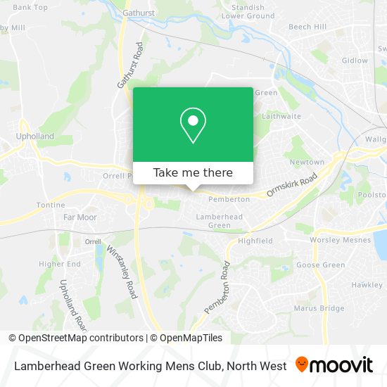 Lamberhead Green Working Mens Club map